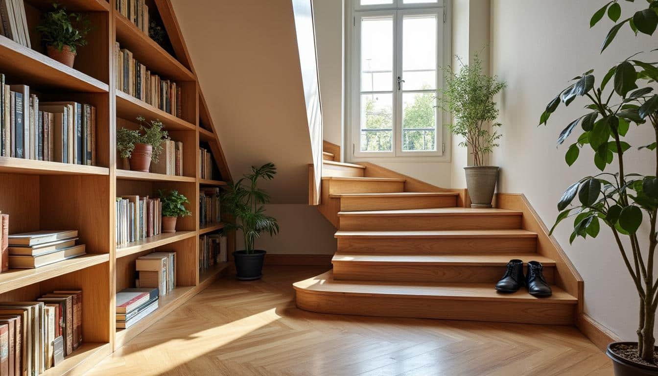 Aménagements sous escaliers : idées et conseils pour optimiser l’espace