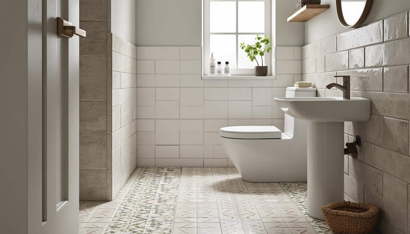 Illustration: Les différents types de carrelage adaptés aux WC