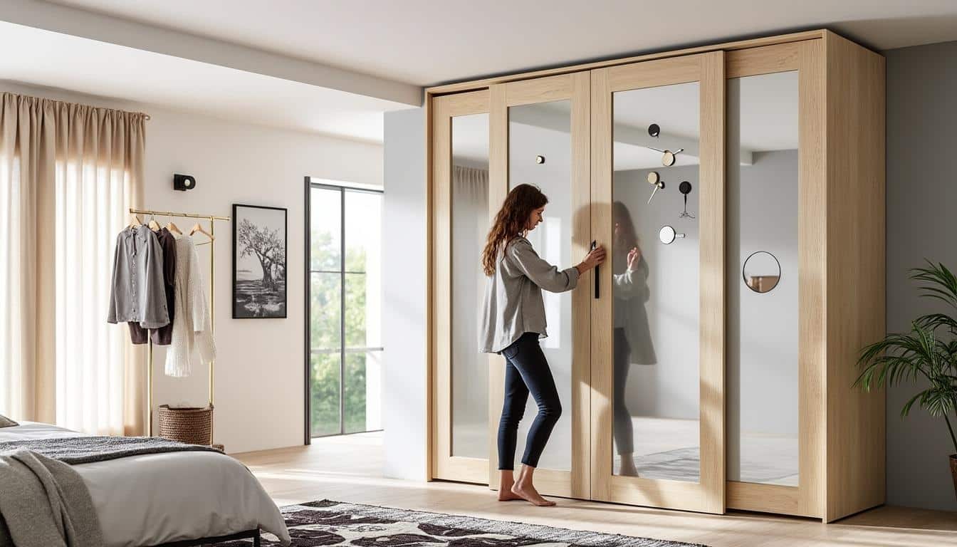 Illustration: Présentation des portes de placards coulissantes et enjeux de leur décoration