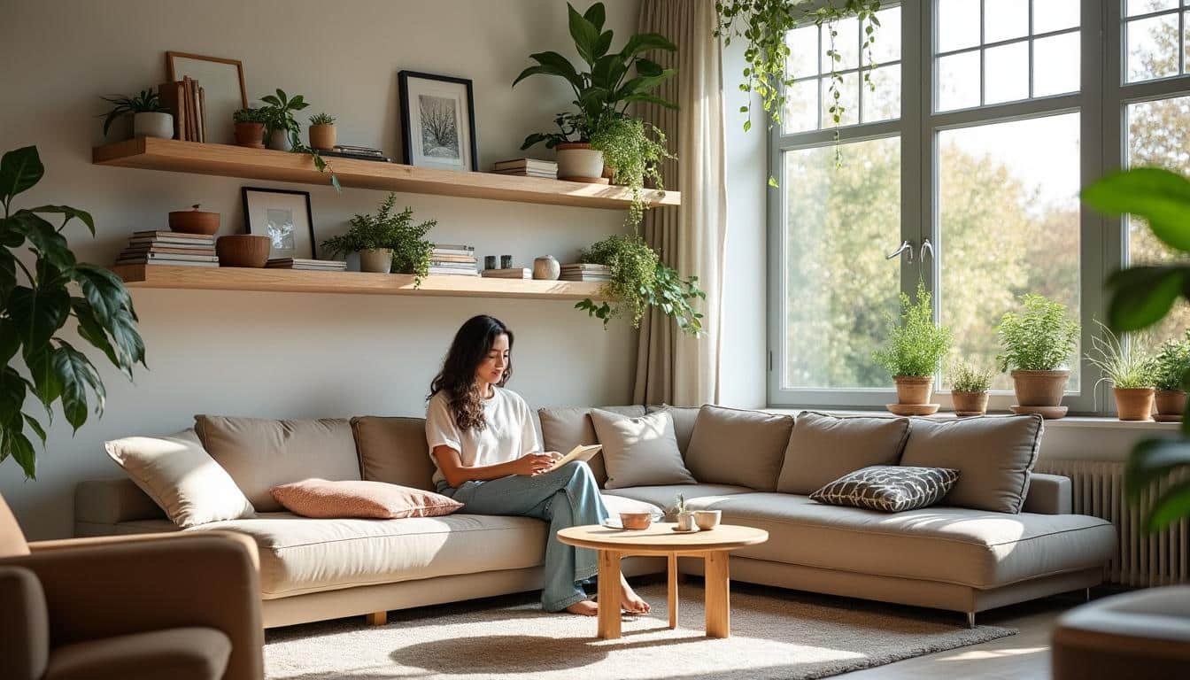 Illustration: Choisir l’emplacement idéal et la disposition pour décorer une étagère murale