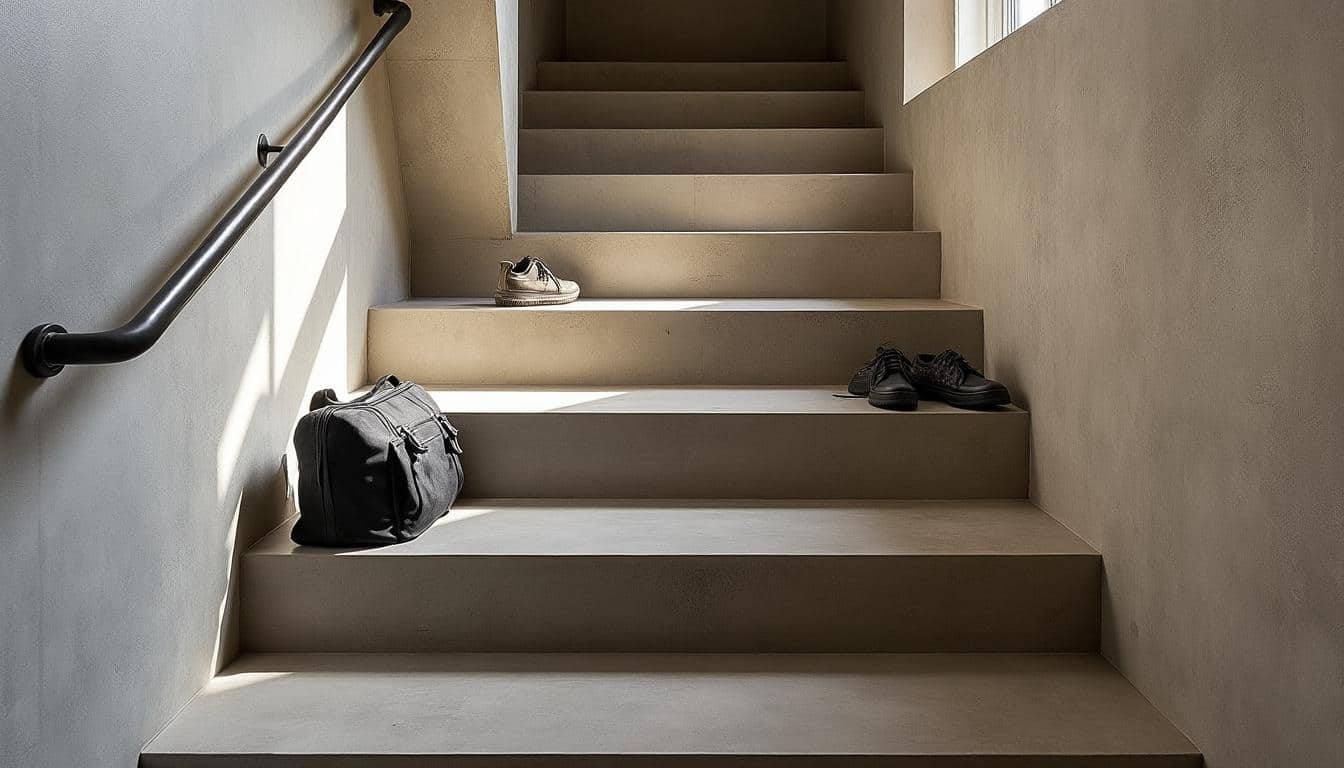 Illustration: Définition et caractéristiques de l’escalier en béton ciré