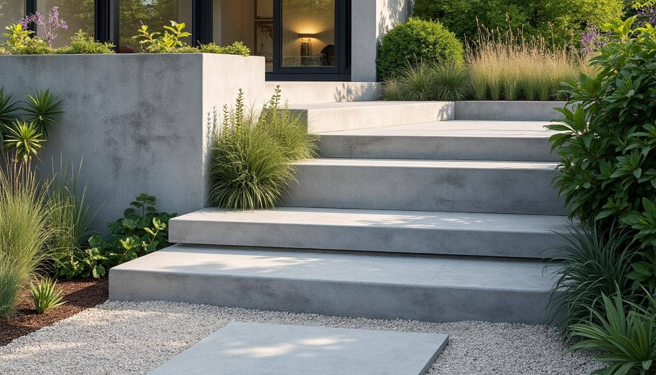 Illustration: Définition et atouts d’un escalier extérieur en béton