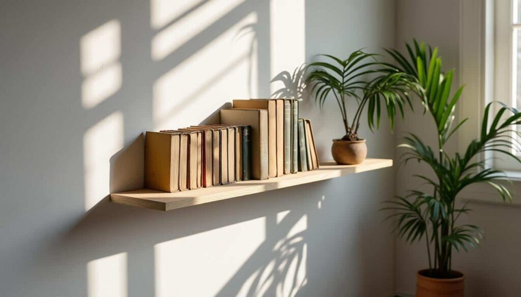 Étagère invisible pour livres : installation, modèles et conseils déco