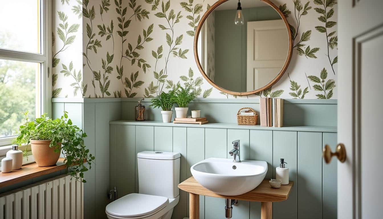 Illustration: Pourquoi opter pour du papier peint dans les toilettes ?