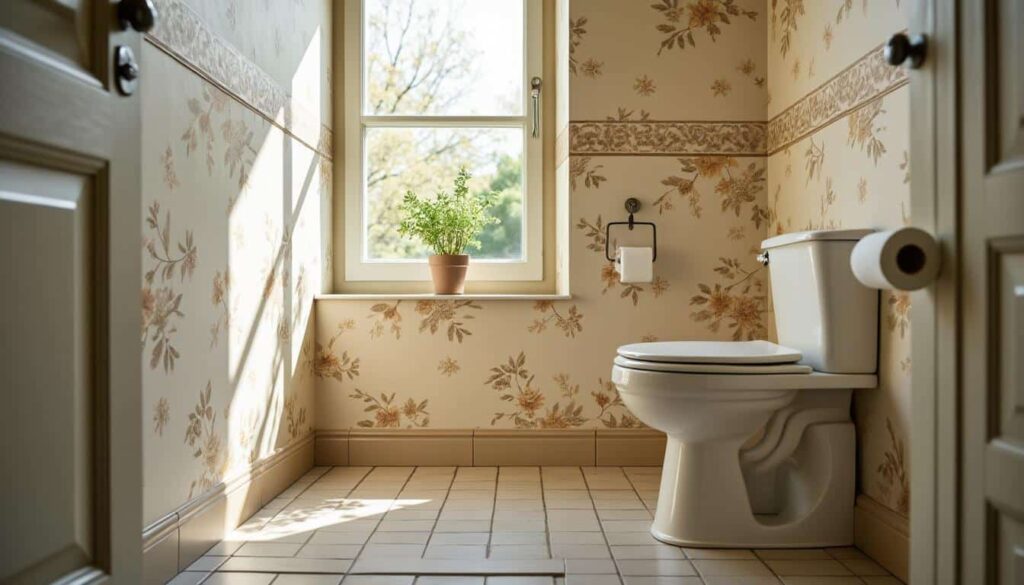 Le papier peint dans les toilettes : conseils déco et installation