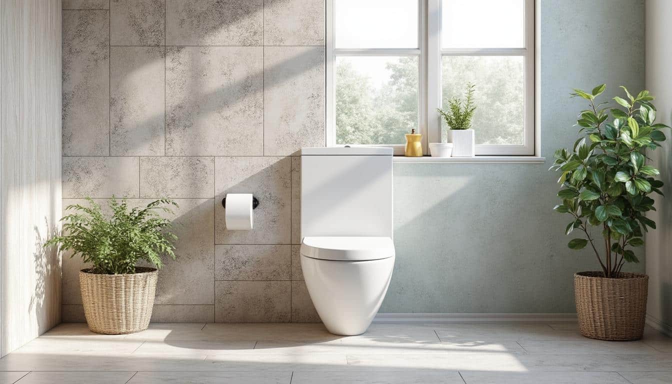 Illustration: Définition et spécificités du papier peint pour les WC