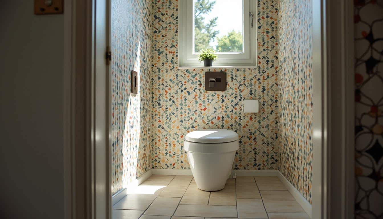Papier peint pour les WC : idées, conseils et tendances 2024