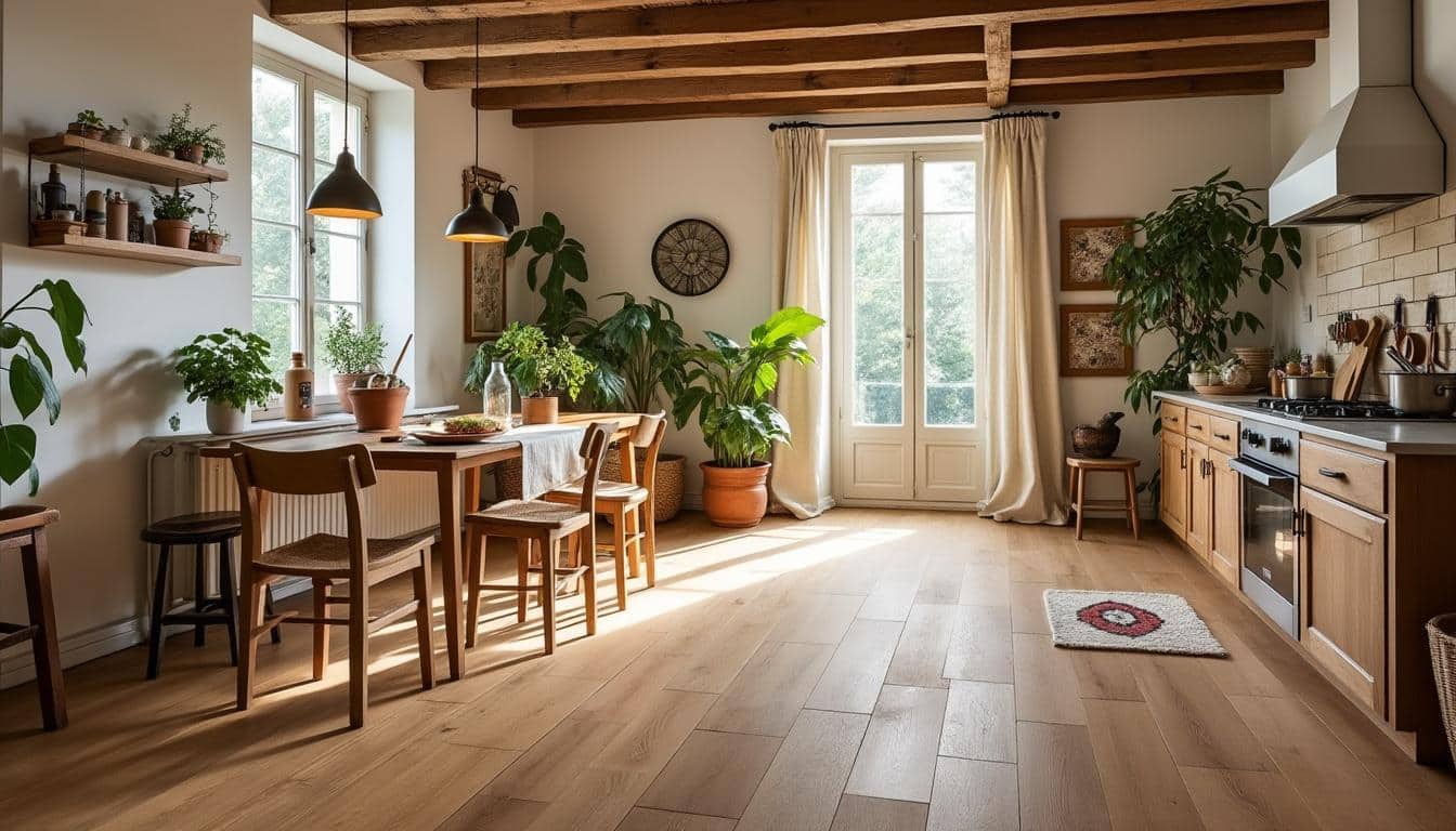 Illustration: Choisir le bon type de parquet cuisine : matériaux, finitions et critères essentiels