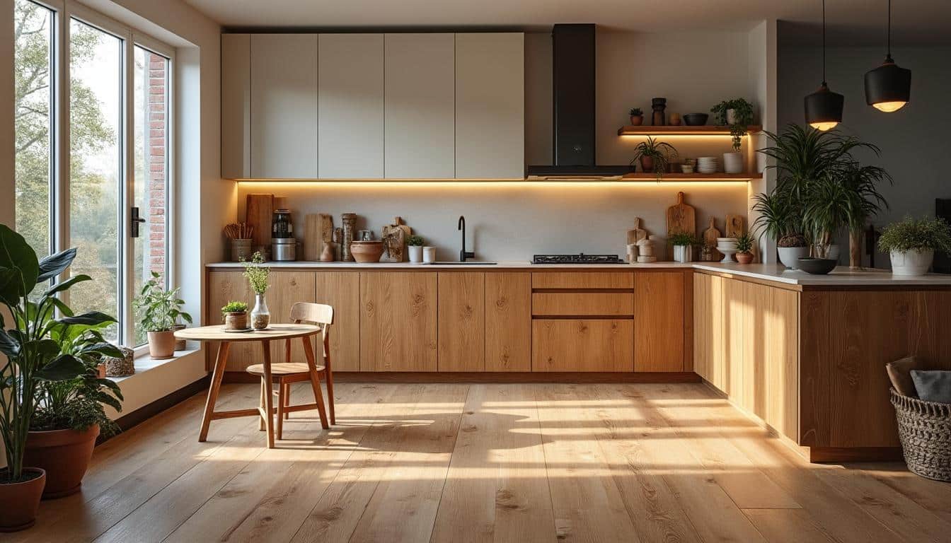 Parquet dans la cuisine : guide pour un sol élégant et durable