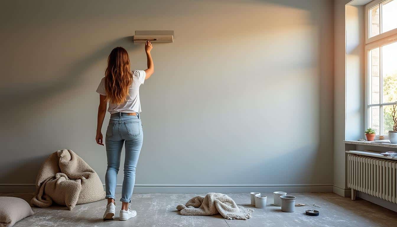 Illustration: Peut-on peindre sur du papier peint ? Faisabilité, avantages et limites