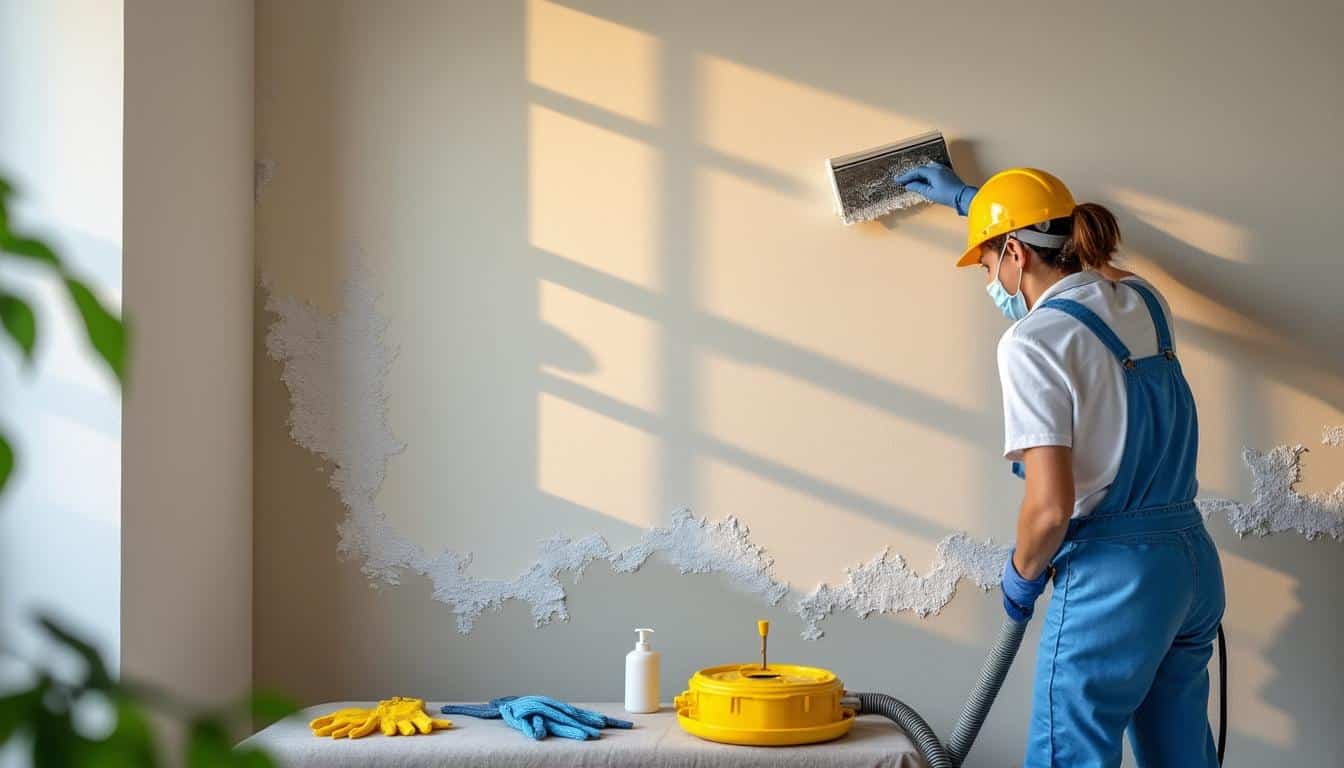 Illustration: Guide pratique : Comment utiliser un produit pour décoller du papier peint étape par étape