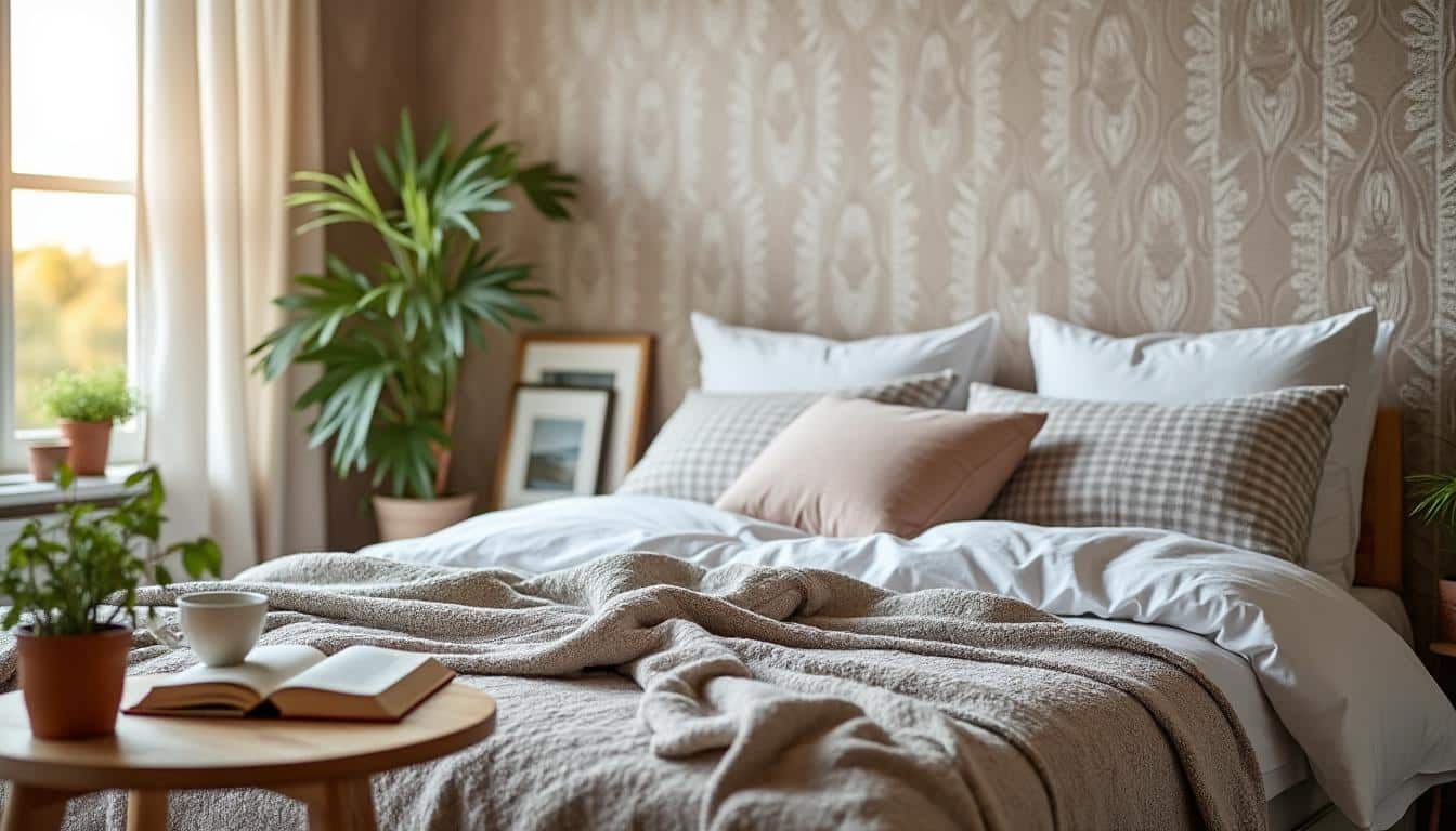 Illustration: Pourquoi choisir du papier peint pour une tête de lit ?