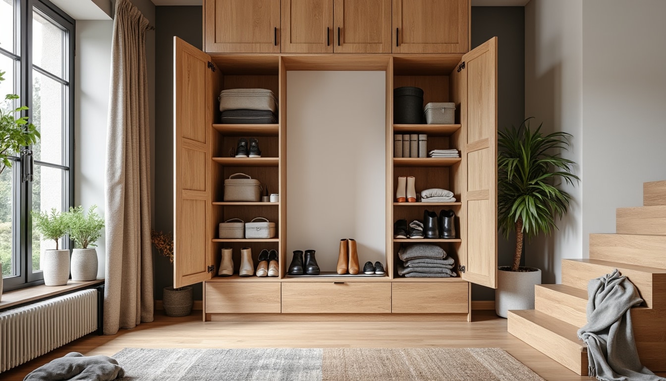 Illustration: Solutions et idées d’aménagement de placard sous escalier