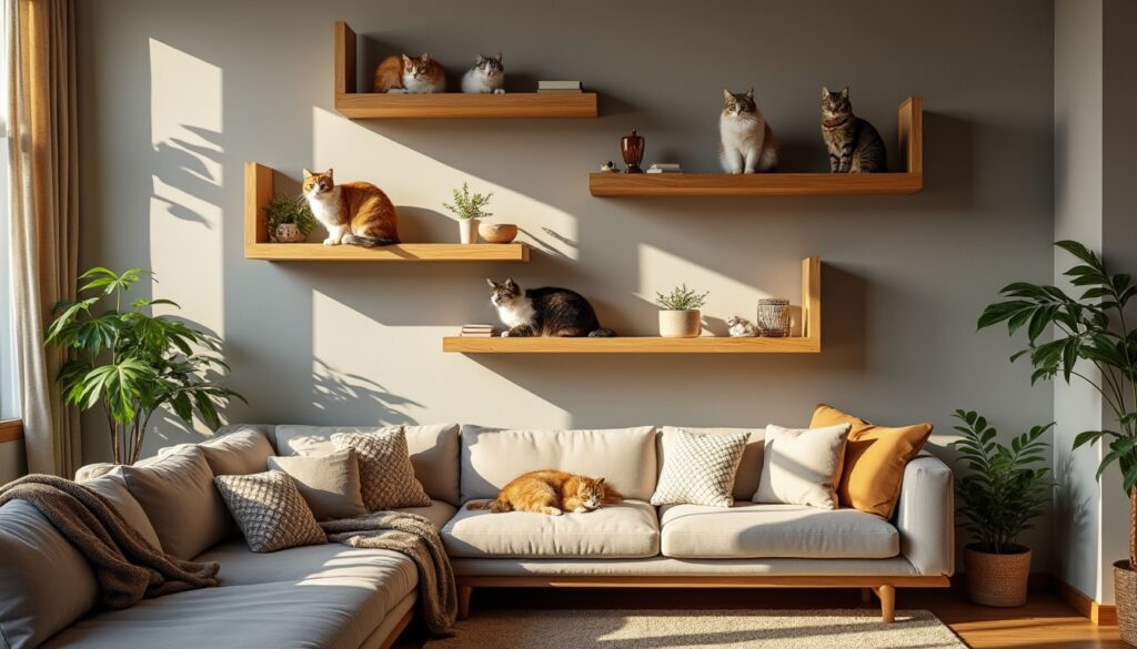 Les étagères murales pour chats : conseils, choix et déco