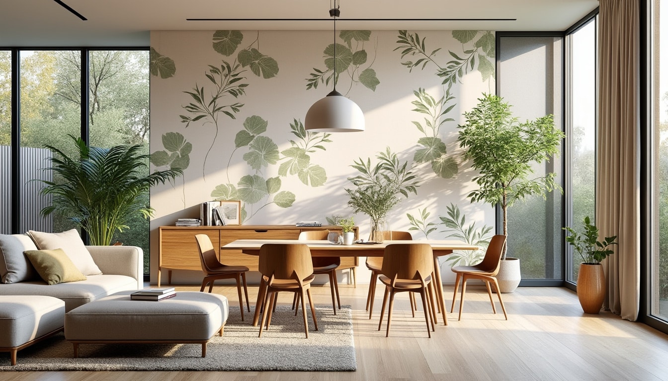 Illustration: Définition et rôle du papier peint dans la décoration du salon et de la salle à manger