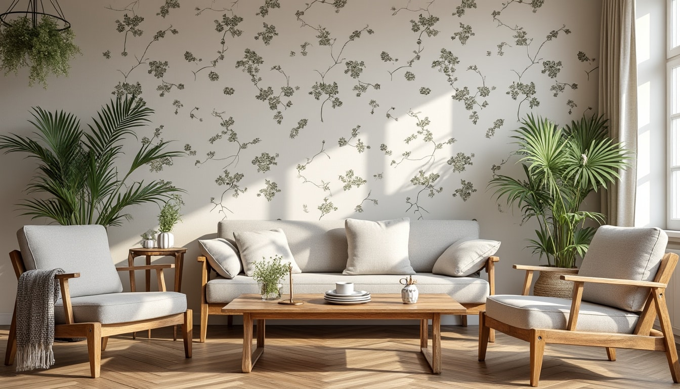 Idées de papier peint pour le salon et la salle à manger : tendances et conseils