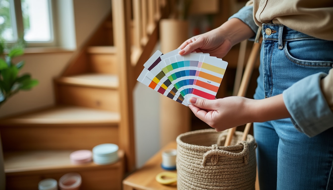 Illustration: Choisir la bonne couleur de peinture pour un escalier en bois