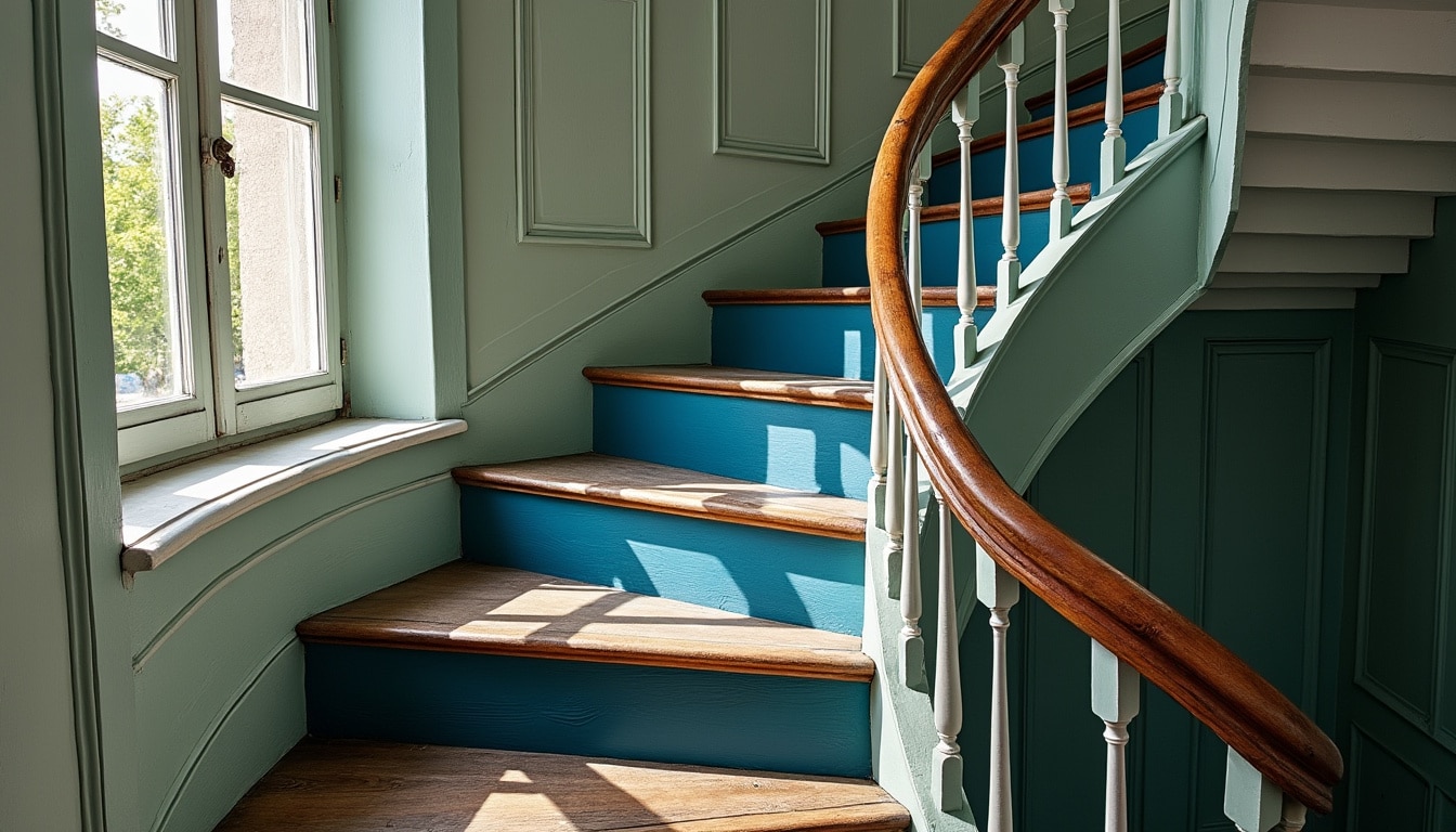 Idées de peinture pour escalier en bois : tendances et conseils
