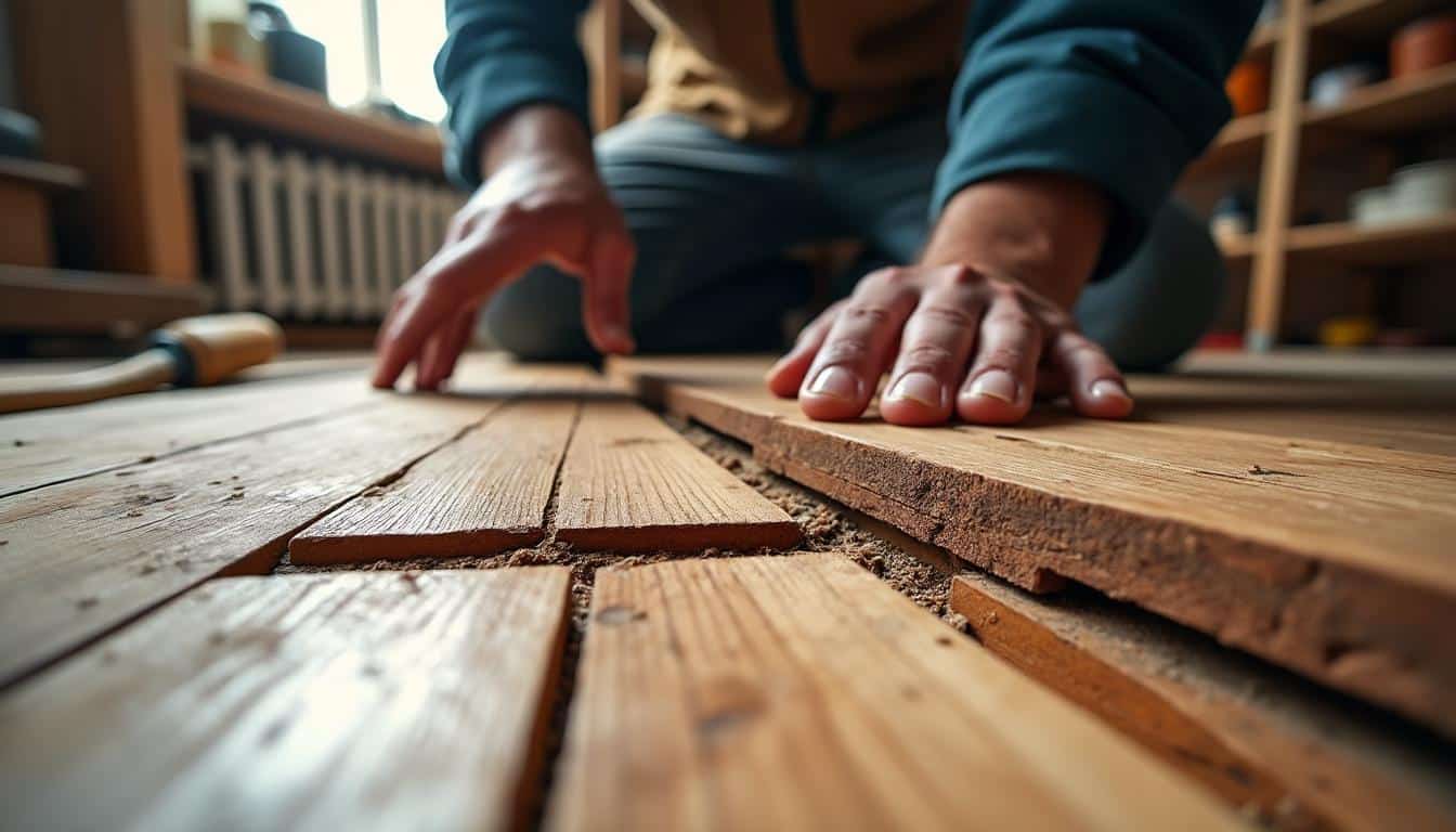 Illustration: Comprendre les causes et enjeux de la réparation du grincement sur un parquet en bois massif