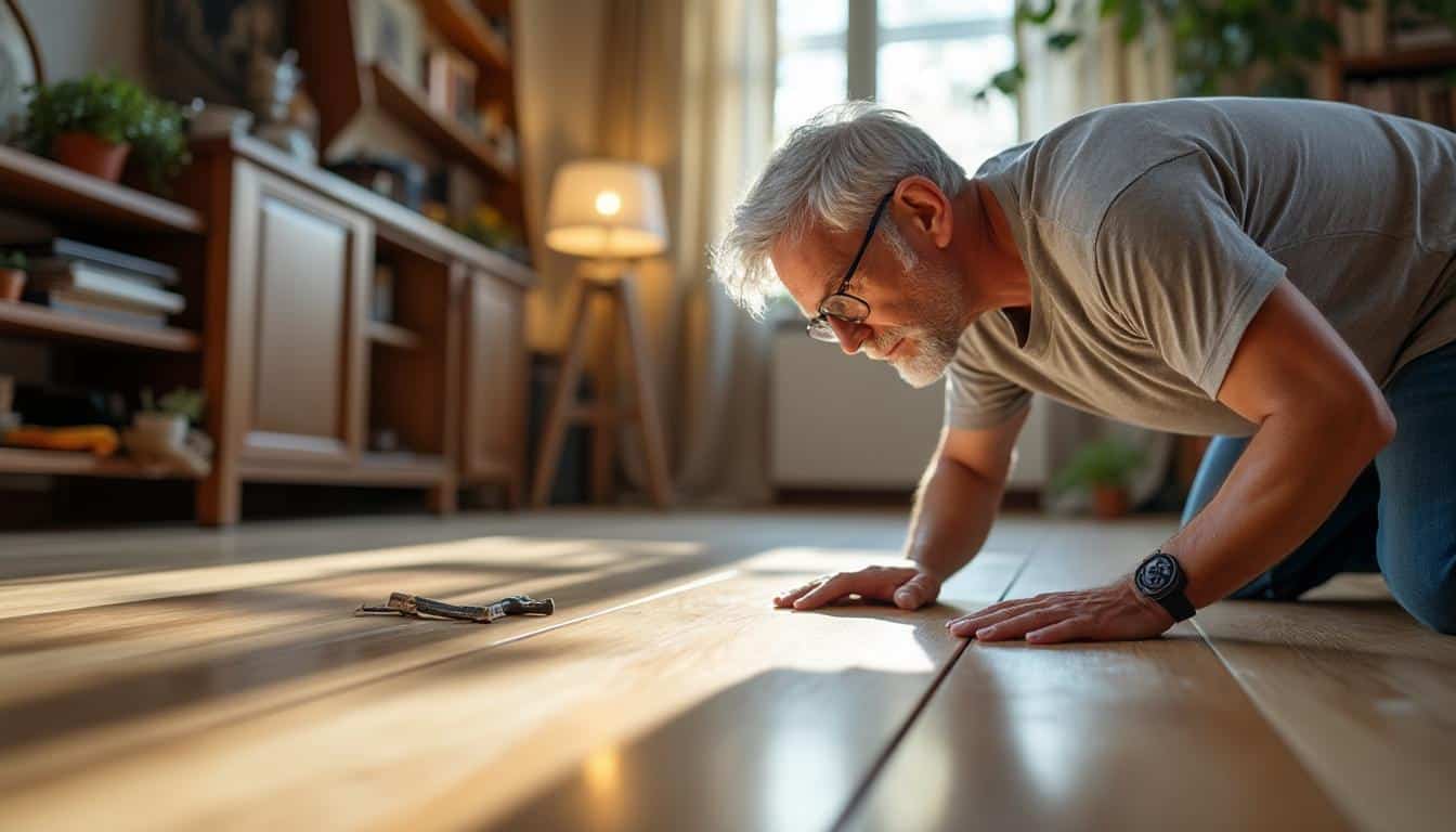 Illustration: Diagnostiquer efficacement un problème de grincement sur un parquet flottant