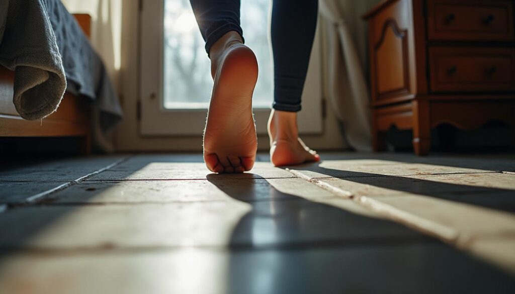 Sols froids : sensation aux pieds le matin, causes et solutions