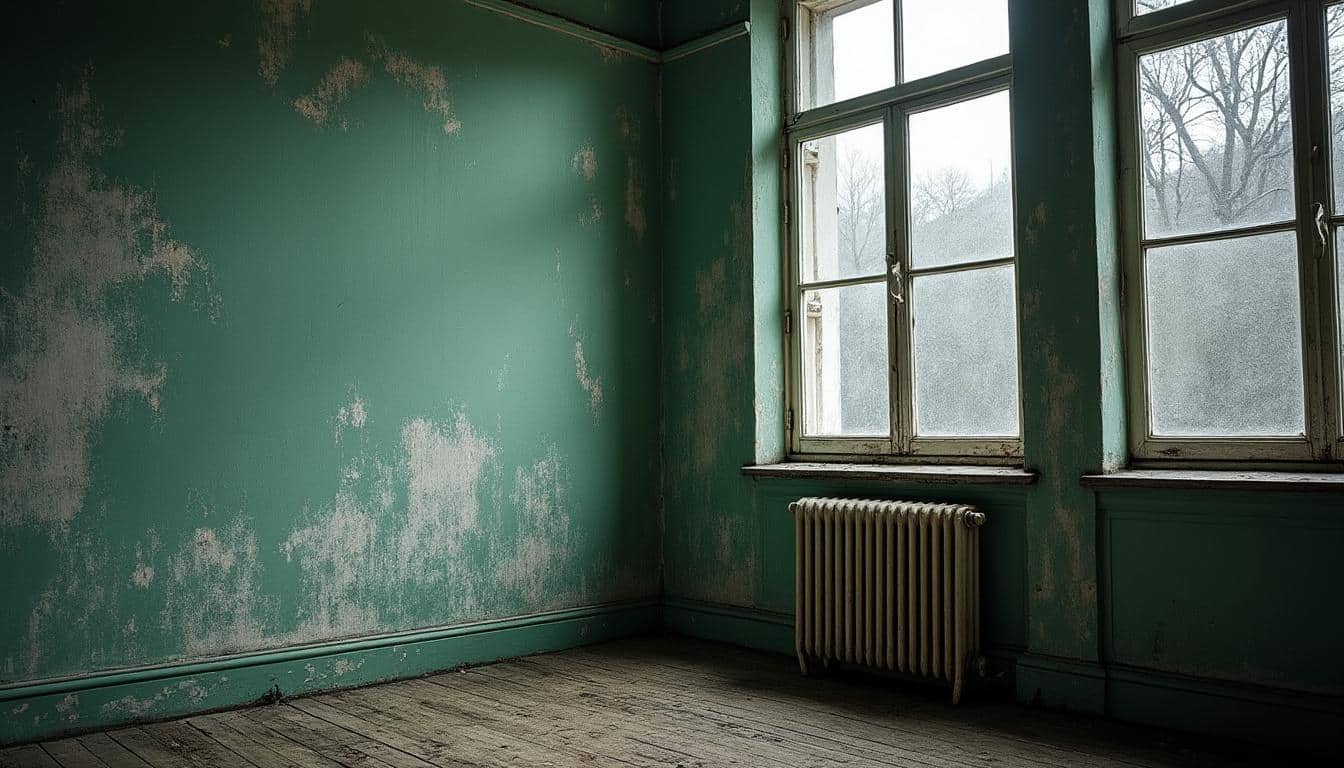 Identifier et traiter la moisissure sur un mur froid