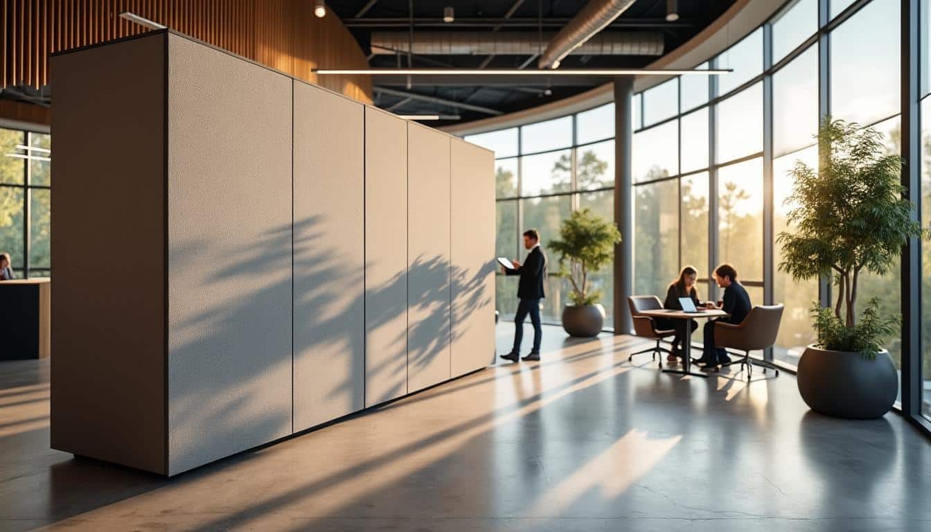 Cloison acoustique amovible : isolation flexible pour vos espaces