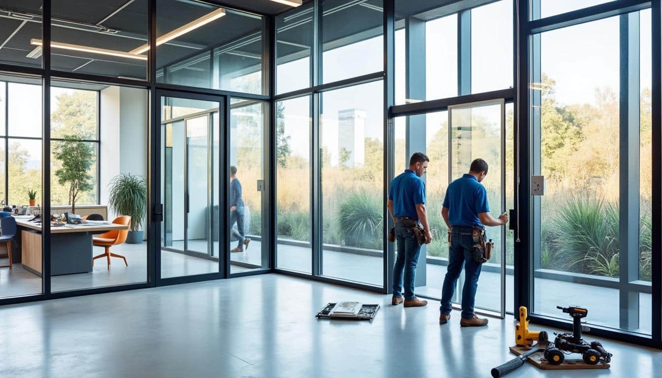 Illustration: Comprendre les cloisons modulaires en aluminium : types et structures principales