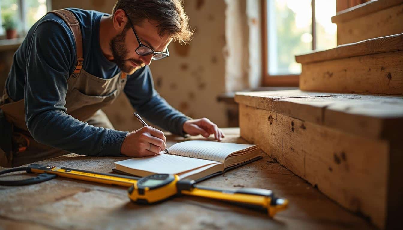 Escalier mesure : guide précis pour des dimensions sûres et adaptées