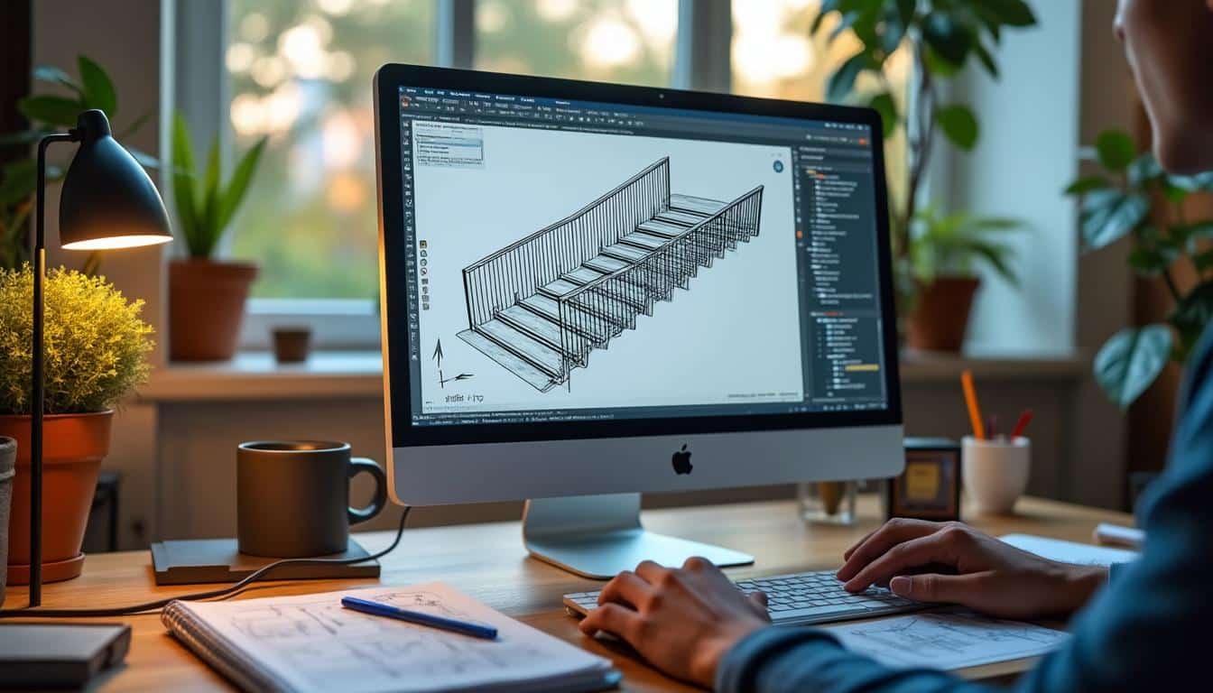 Logiciel de conception d’escalier gratuit : dessinez et calculez facilement