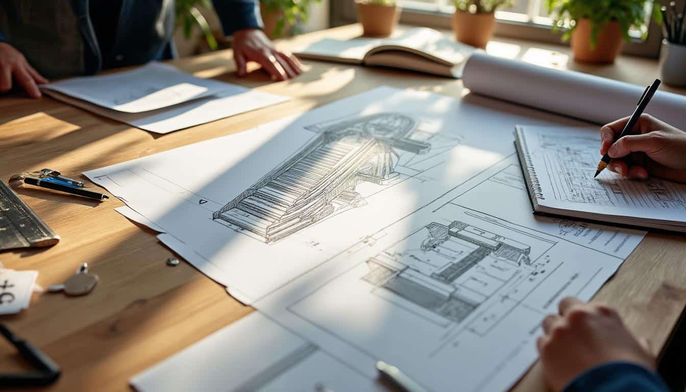 Illustration: Comprendre les fondamentaux de l’escalier droit dans un plan architectural