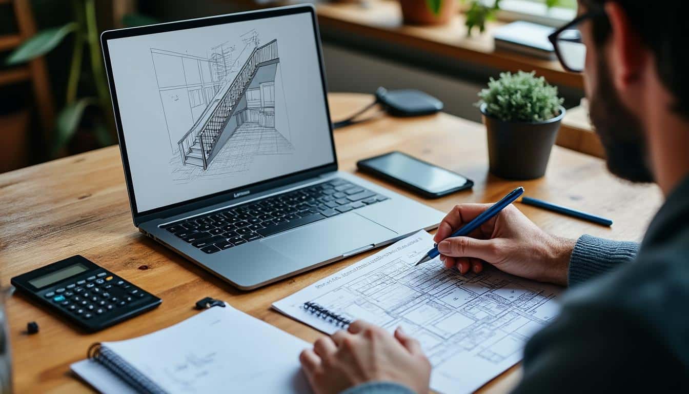 Logiciel de calcul d’escalier 2 quart tournant gratuit : guide complet