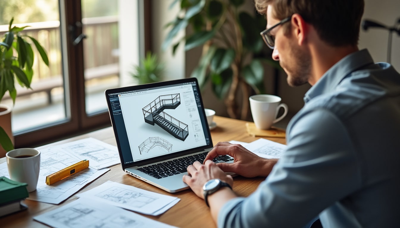 Illustration: Comment un logiciel gratuit peut faciliter la conception d’un escalier