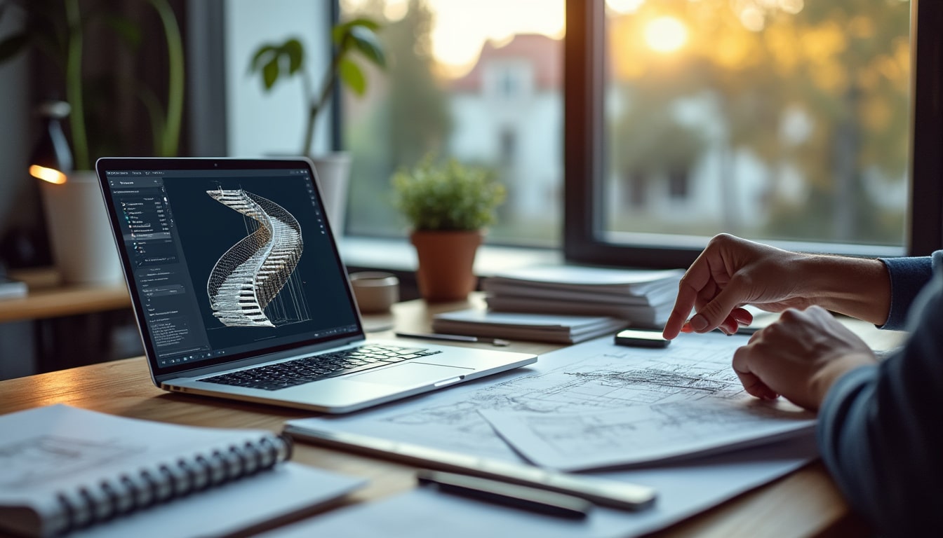 Illustration: Comprendre l’utilité d’un logiciel pour la conception d’un escalier
