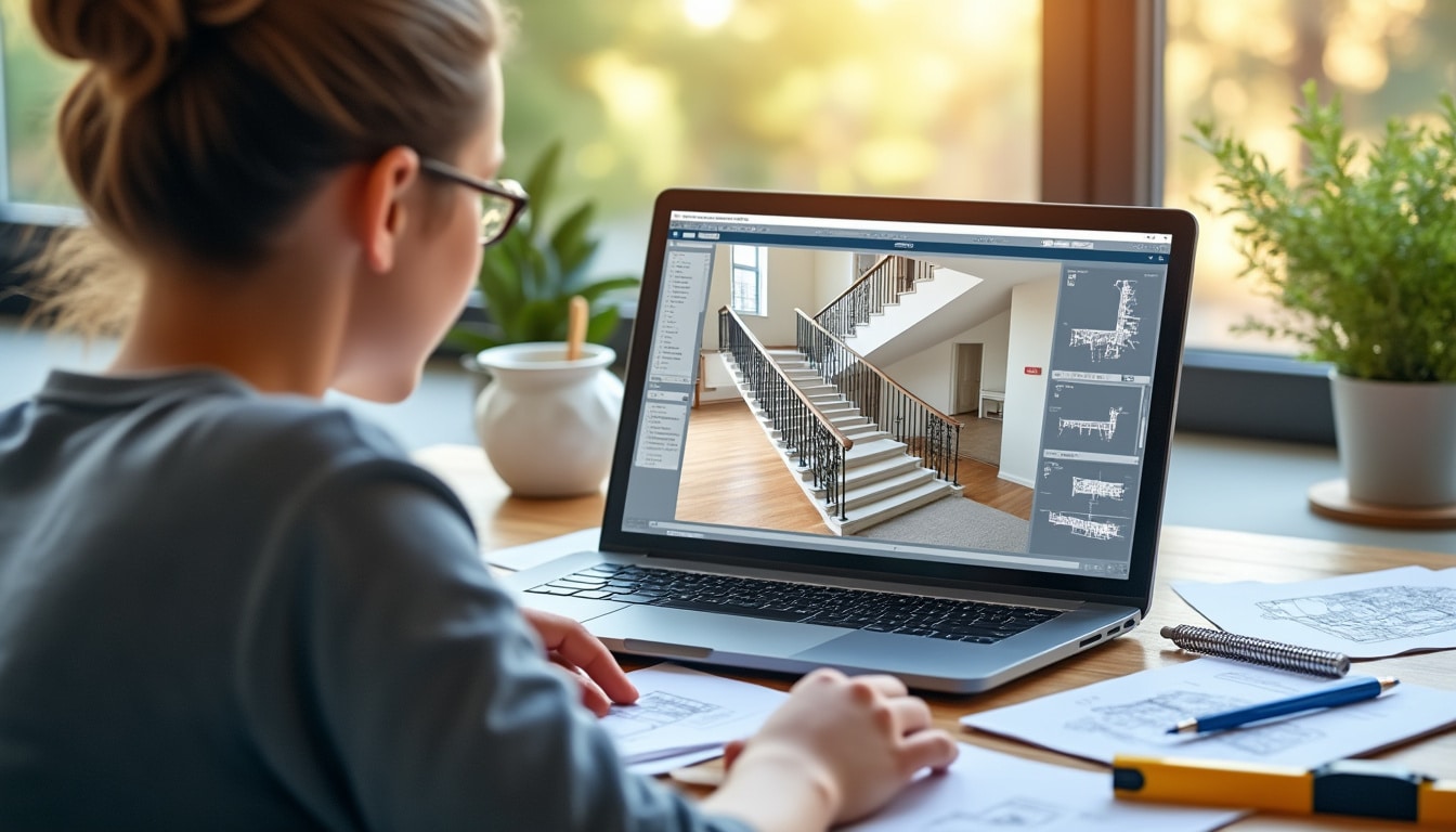 Illustration: Les solutions logicielles pour concevoir un escalier adapté à vos besoins