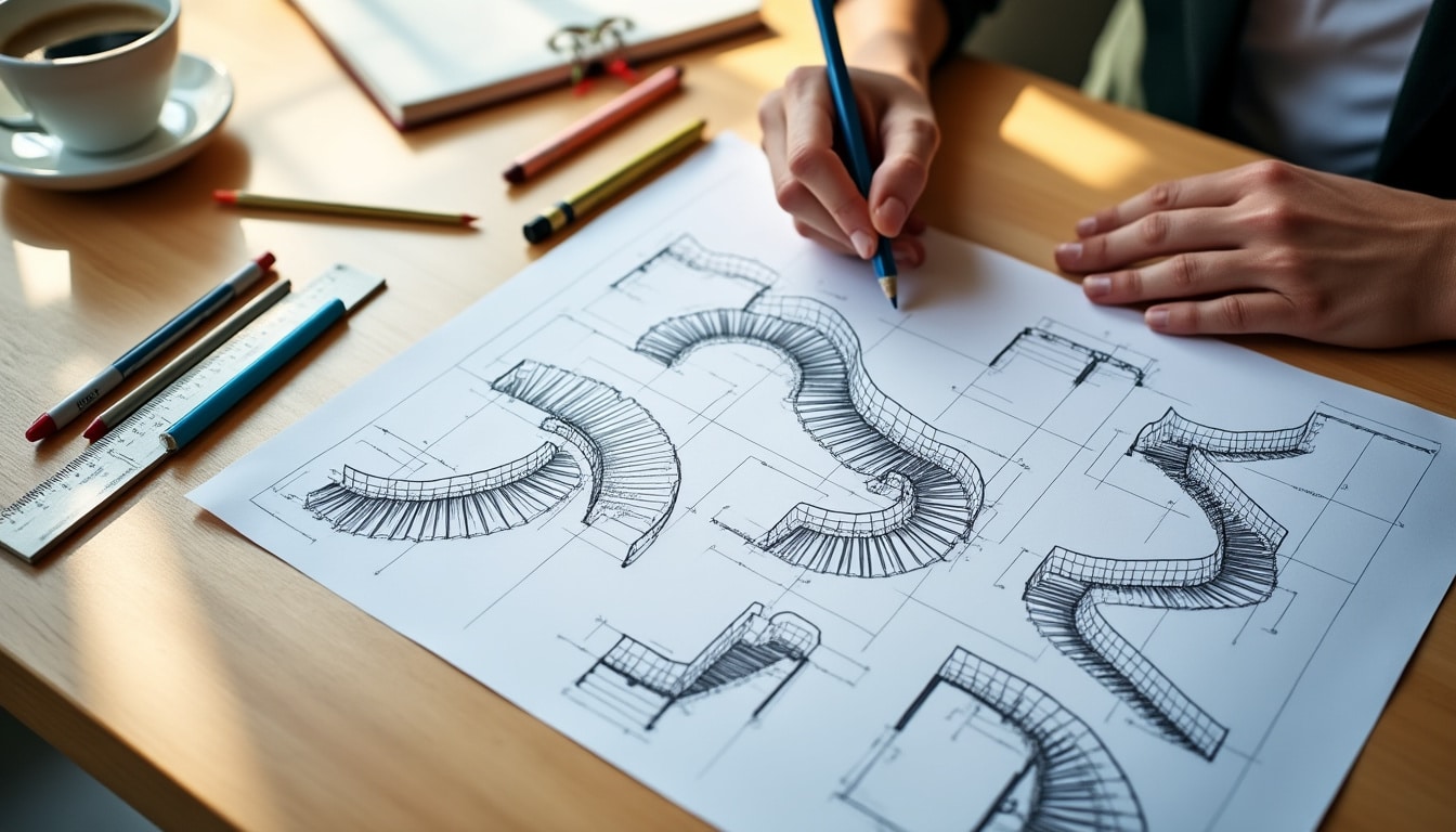 Illustration: Comprendre les différents types d’escaliers sur un plan