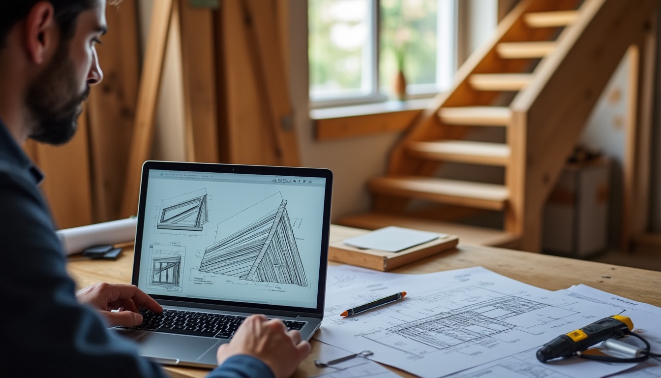 Logiciel de calcul d’escalier 2 quart tournant : guide complet