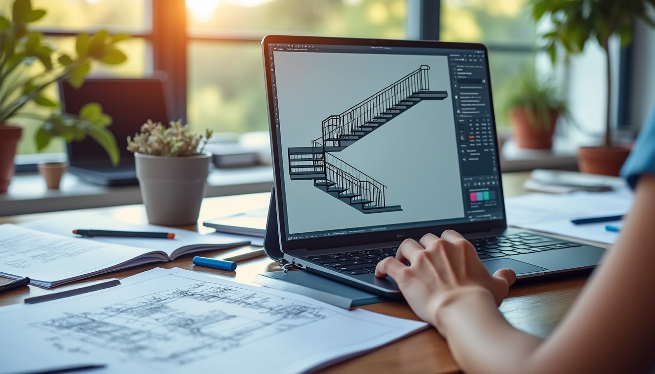Logiciel gratuit de calcul pour escalier quart tournant : guide complet