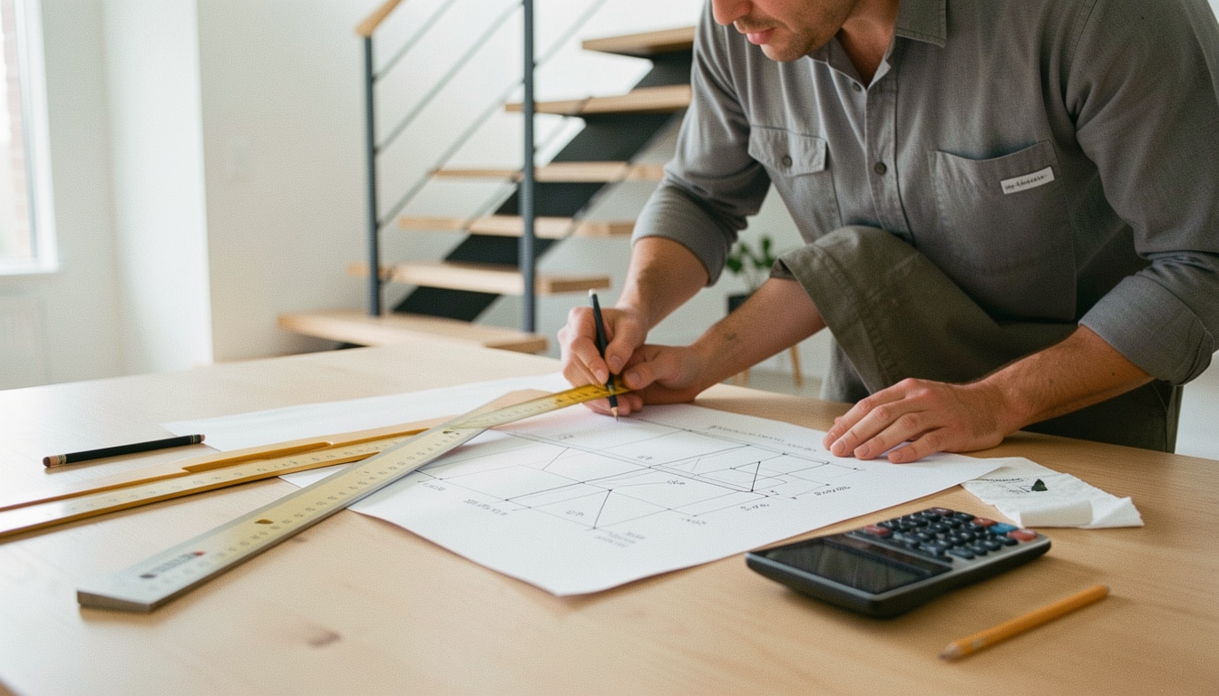 Dimensions d’un escalier sur plan : les bonnes mesures