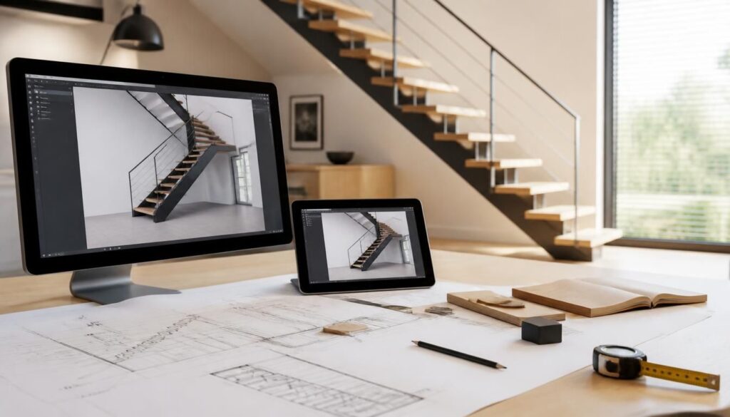Simulation d’escalier en 3D pour bien le concevoir