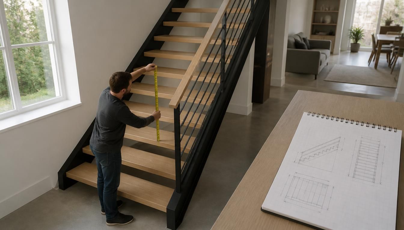 Dimensions d’un escalier : calcul, normes et encombrement